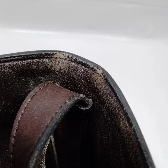 CELINE Shoulder Bag Brown Leather - Picture 11 of 12